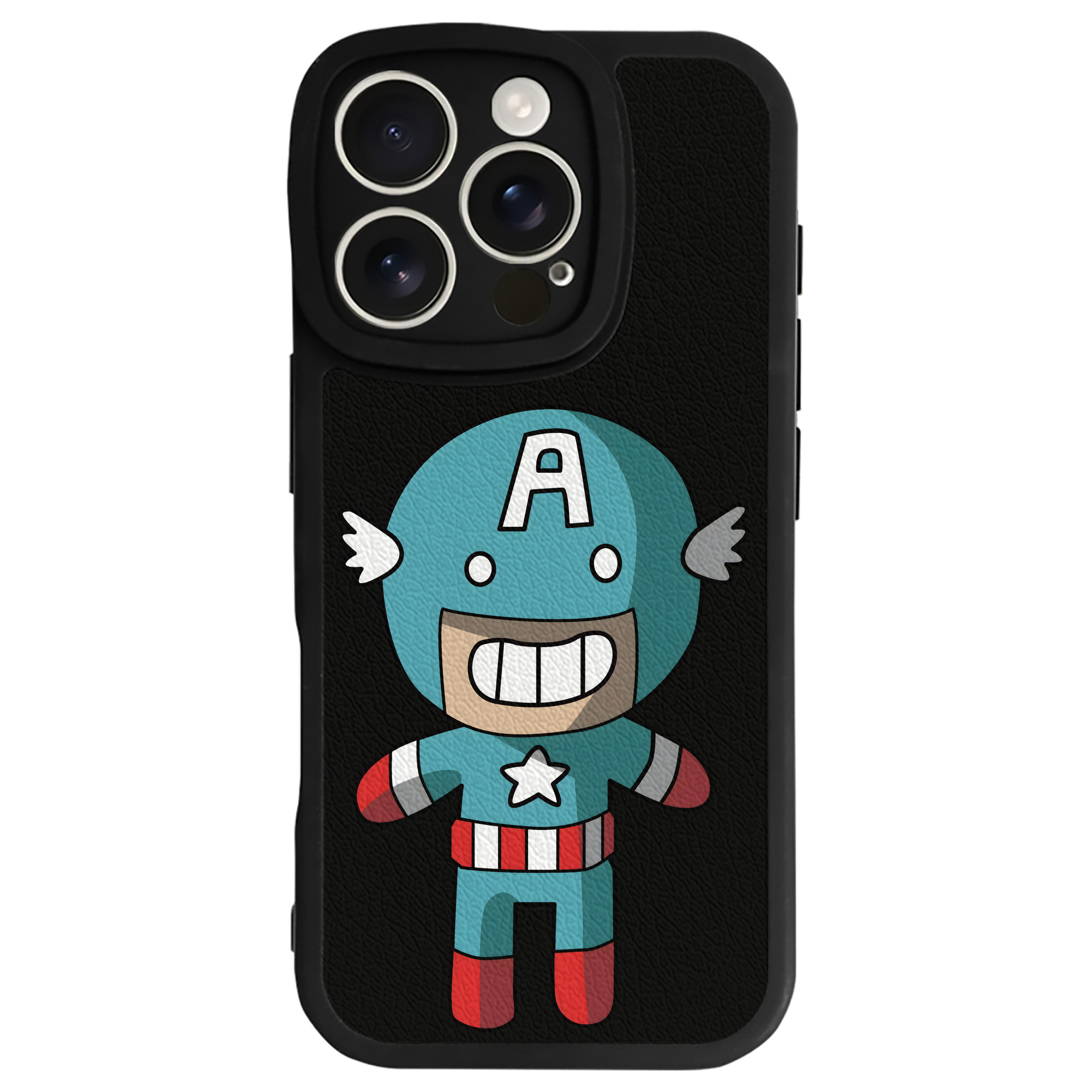 （画像用） アベンジャーズ The Avengers 【iPhone 16シリーズ対応】シリコンスマホケース（レザー調） 材質：シリコン